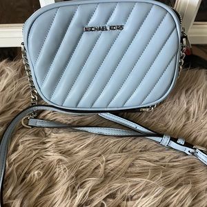 Baby blue Michael Kors mini crossbody